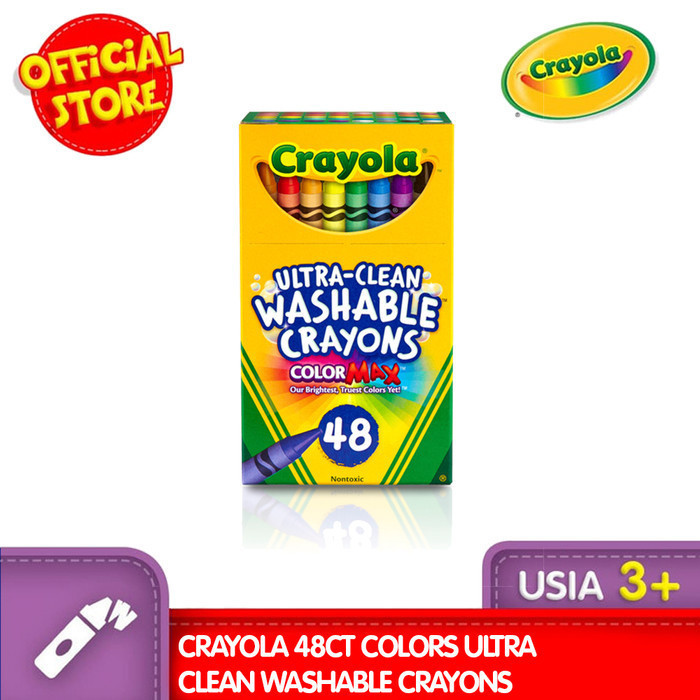 

New CRAYOLA 48ct Colors Ultra Clean Washable CrayonsPremium
