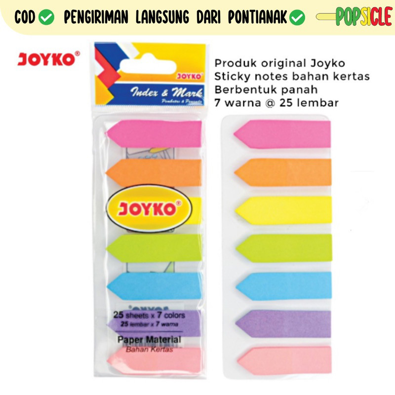 

Pembatas Flashee Penanda Panah Sticky Notes Joyko Index Mark Panah