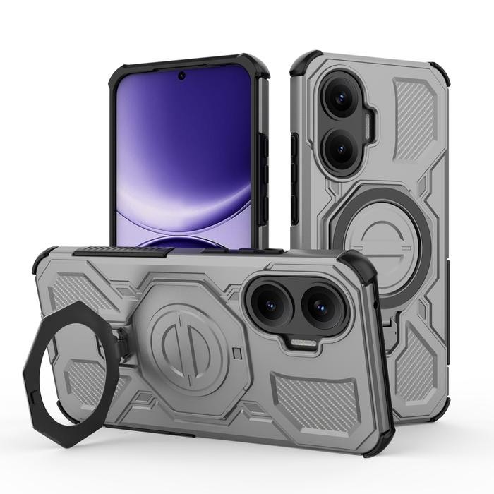 CASE FOR POCO F7 CASE ARMOR SHOCKPROOF MAGNETIC STAND - POCO F7, GREY