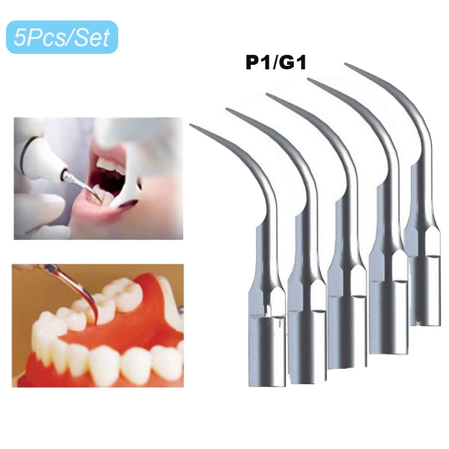 5Pcs Dental Ultrasonic Scaler Tip Handpiece Scaling Tip Periodontics Endodontics Fit EMS Woodpecker 
