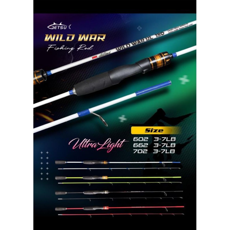 joran ul getsu wild war fiber solid 2lb-6lb