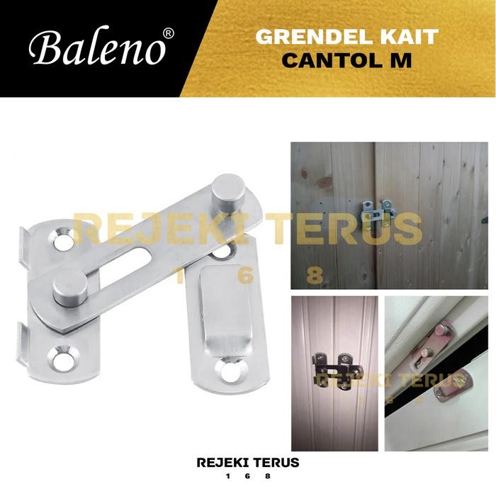 Grendel Kait Cantol M Pintu Geser Pengaman Pintu Sliding Kamar Mandi