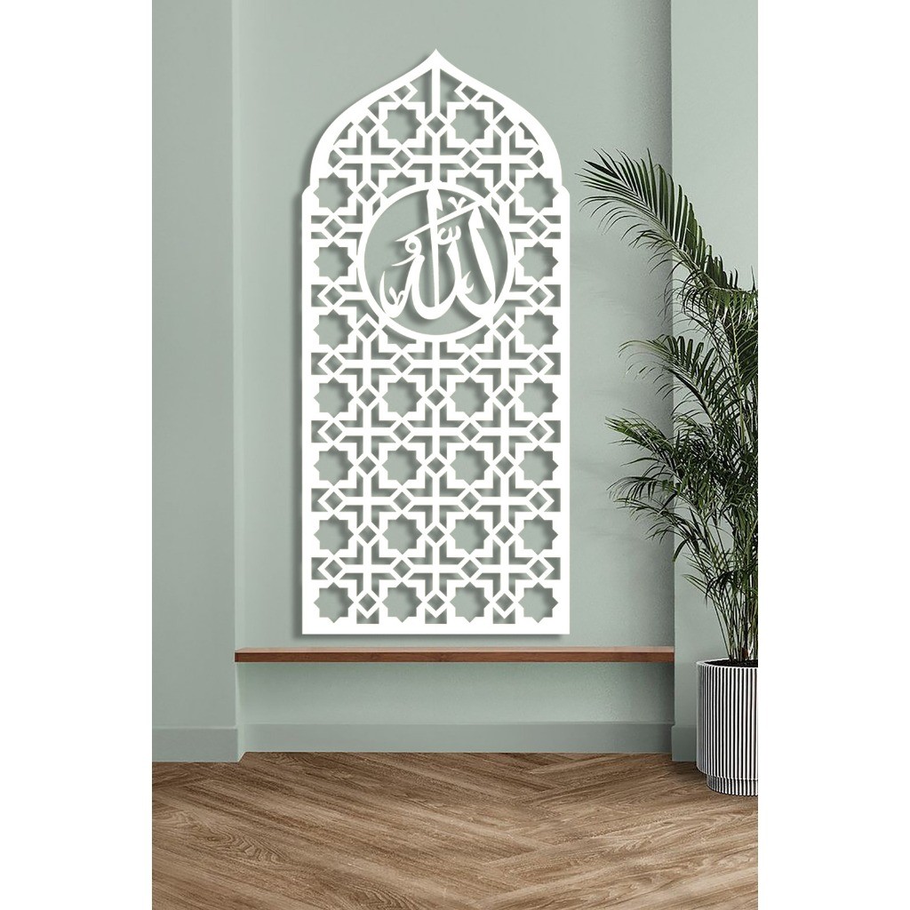 HOT SALE TERBARU Dekorasi - Mihrab Kubah Lafadz Allah Dekorasi Hiasan Dinding Mushola Rumah