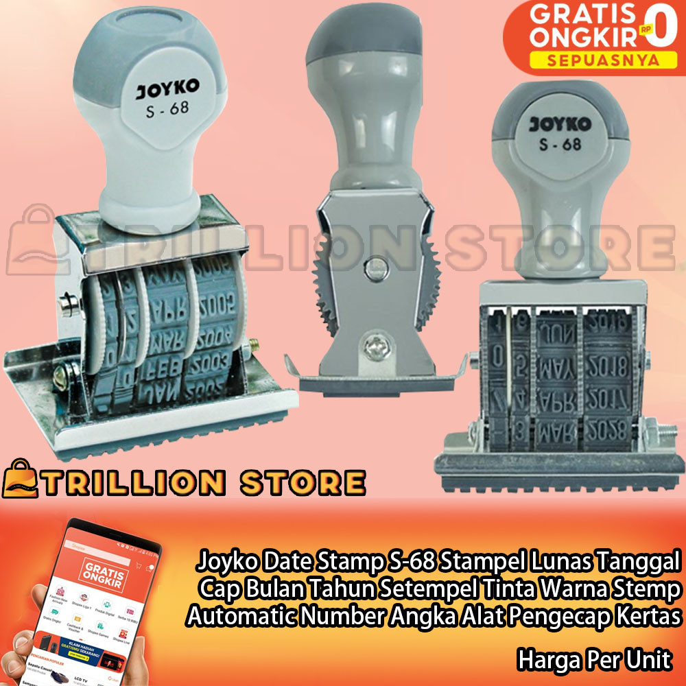 

Jk Setempel Date Stamp S-68 Stampel Stempel Lunas Tanggal Cap Bulan Tahun Tinta Warna Stemp Automatic Number Angka Alat Pengecap Kertas Date Nomor Otomatis Self Inking Setampel Sekolah Kantor Perlengkapan