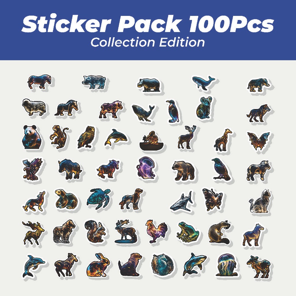 

Hot Stiker Animal Abstract Series Lucu Anti Air Stikers Berperekat Waterproof Sticker Decal Buat Motor Helm Buku Journal Koper Casing HP Laptop Botol Minum