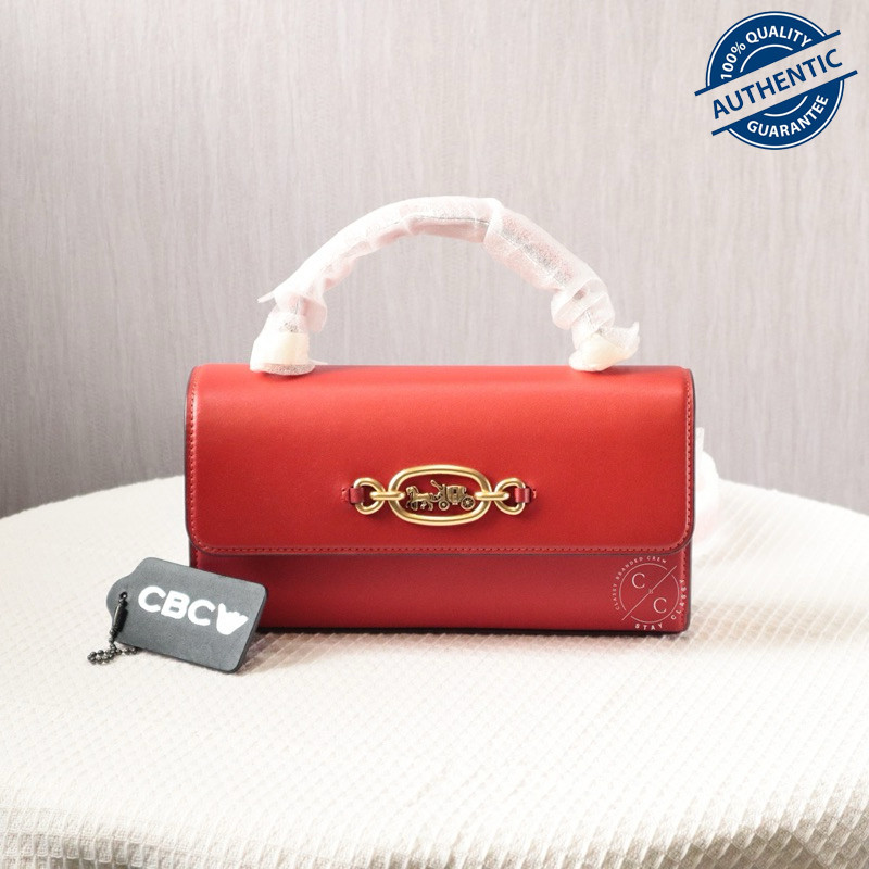 Coach Harlow Top Handle Bag Sport Red