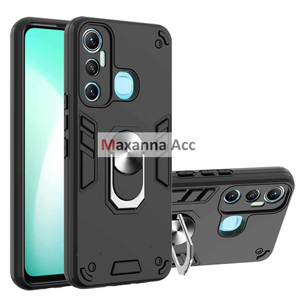 [MAXANNA] [ SAMSUNG M15 | M21 | M30S | M31 | M32 5G ] CASE ROBOT RING STAND TRANSFORMER / HARDCASE R