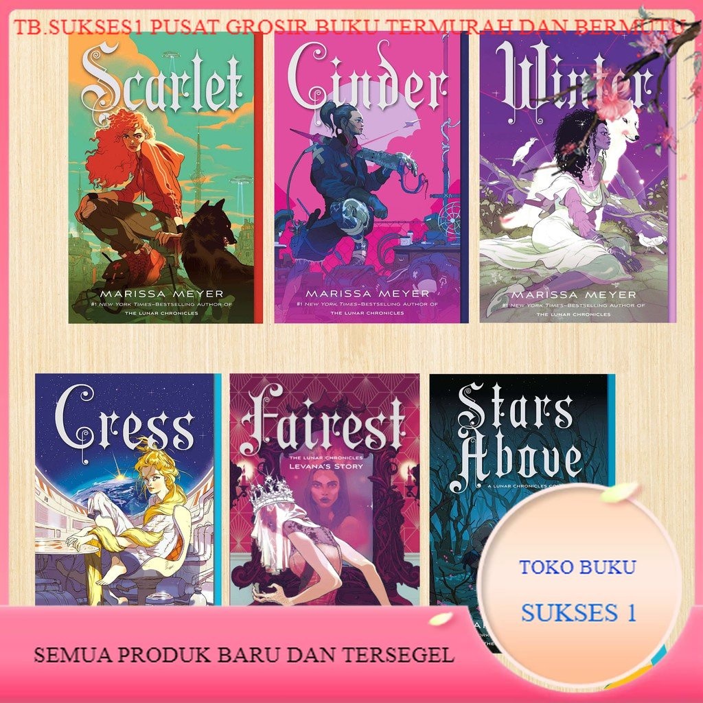 (English) The Lunar Chronicles Book Series Marissa Meyer (Scarlet, Cress, Fairest Stars Above winter