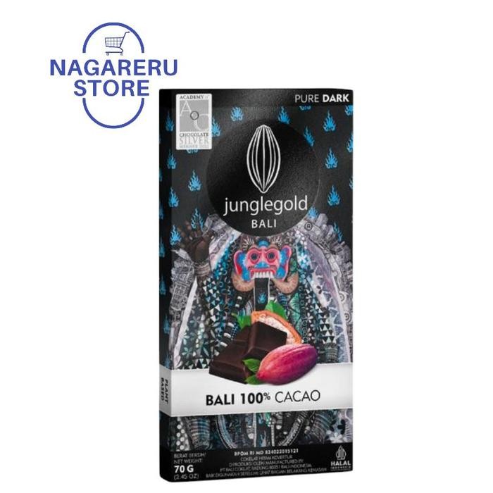 

Junglegold bali 100% cacao (cokelat hitam kovektur) 70gr