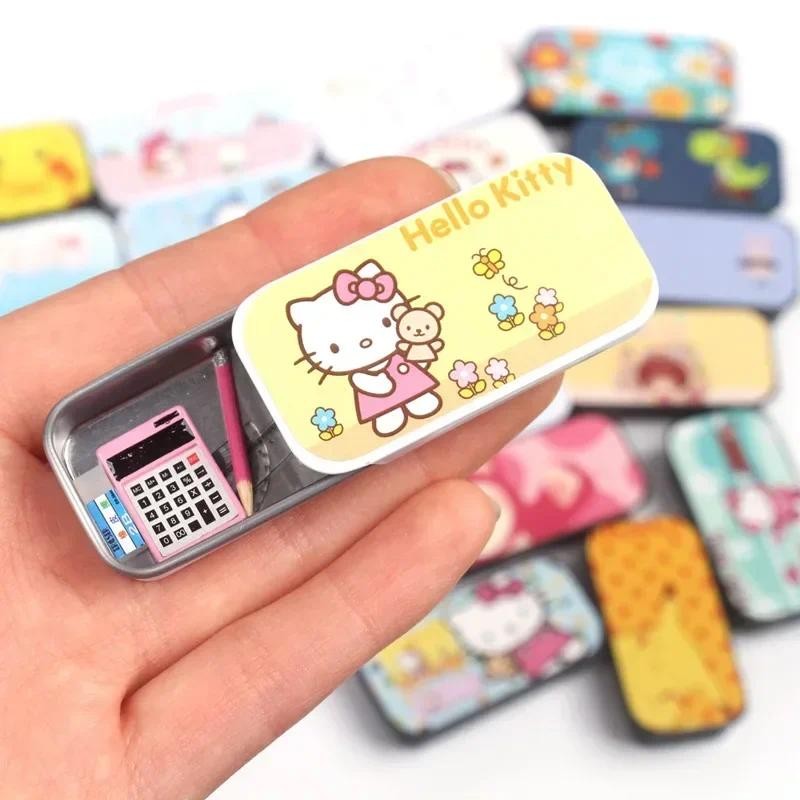 

Sanrio Hello Kitty Decorations Adorable Miniature Cartoon Pencil Case Box for Cute Room Decor and Novelty Stationery Best Gift