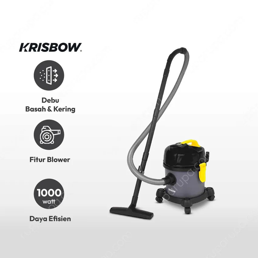 VACUM CLEANER WET AND DRY KRISBOW 10100235 VACUM CLEANER 12L 1000 WATT