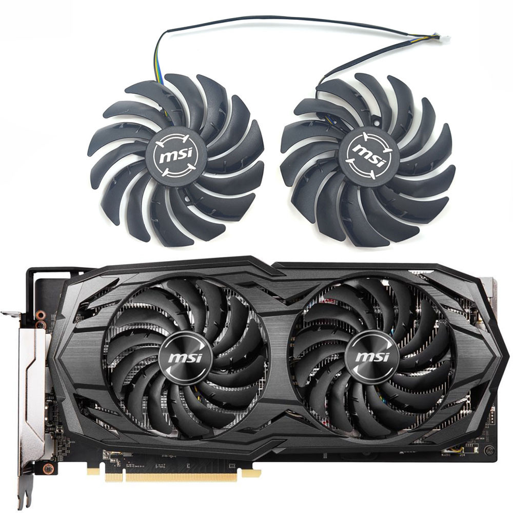 NEW 95MM 4PIN PLD10010S12HH RX 5600 XT GAMING MX GPU Fan，For MSI Radeon RX 5600 XT GAMING MX Graphic