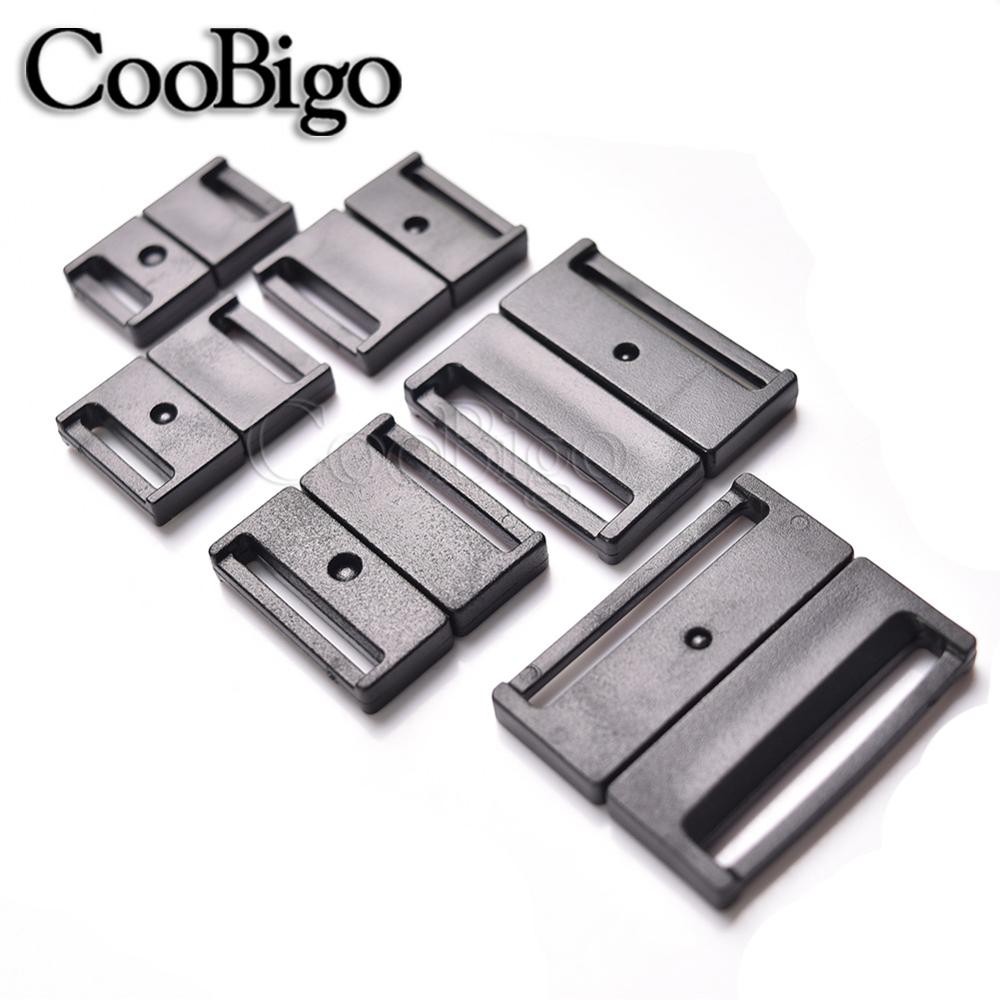 

10pcs Easy Breakaway Safety Buckle Neck Strap Lanyard ID Card Name Tag Holder Badge Clip Cat Collar Sewing Webbing 10mm~29mm