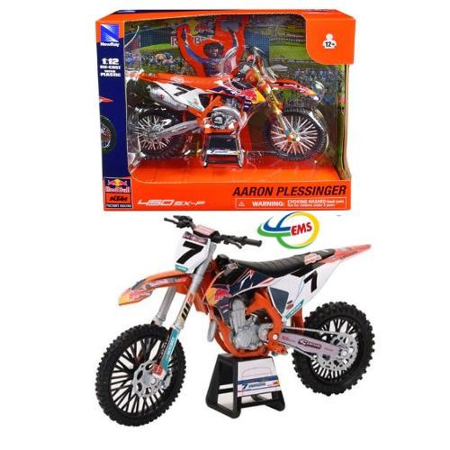 CSM... 58363 - NEWRAY RED BULL KTM 450 SX-F DIRT BIKE MOTORCYCLE 1/12 #7 AARON PLESSINGER