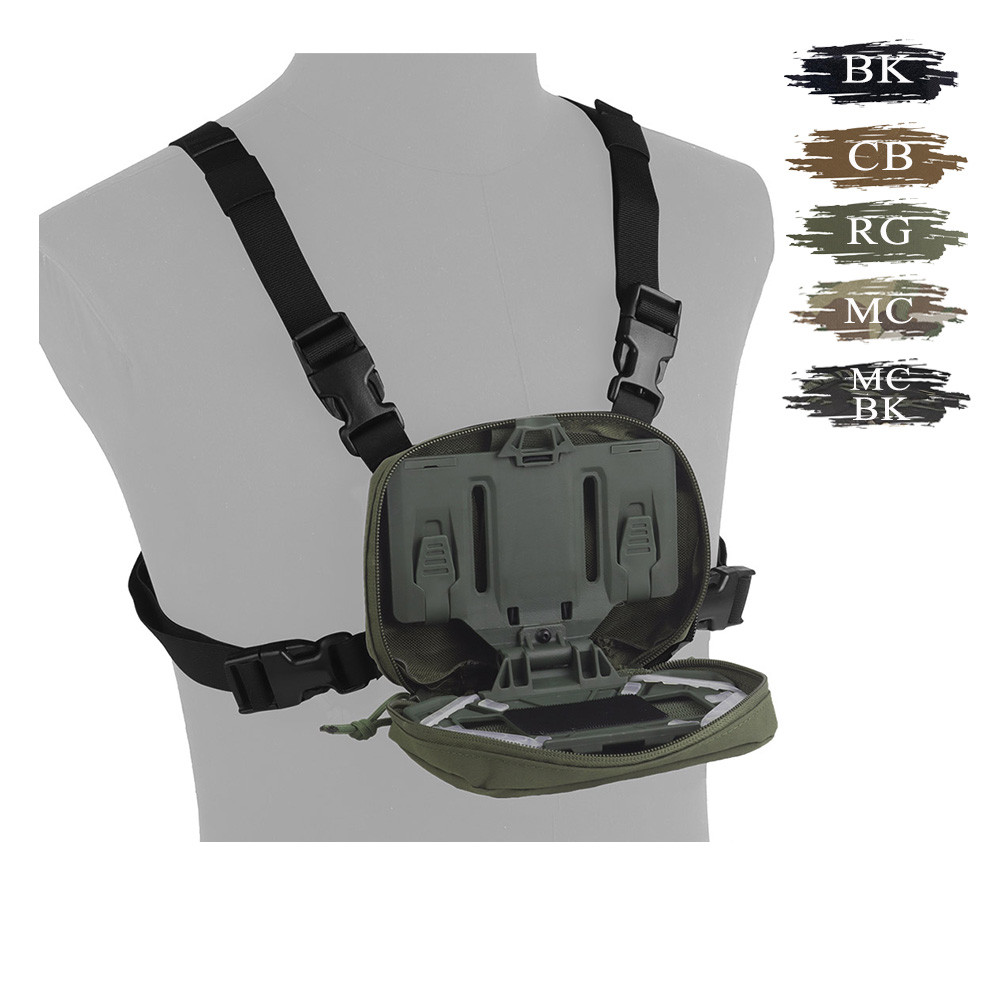 

2 Fixing Methods MOLLE Folding Navigation Board Pouch Set Suitable for Large-Size Smart Devices for Outdoor CS Game