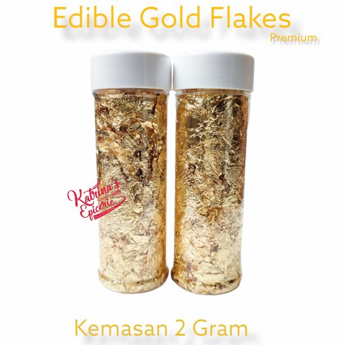 

Edible Gold Flakes 2 Gram Hiasan Kue