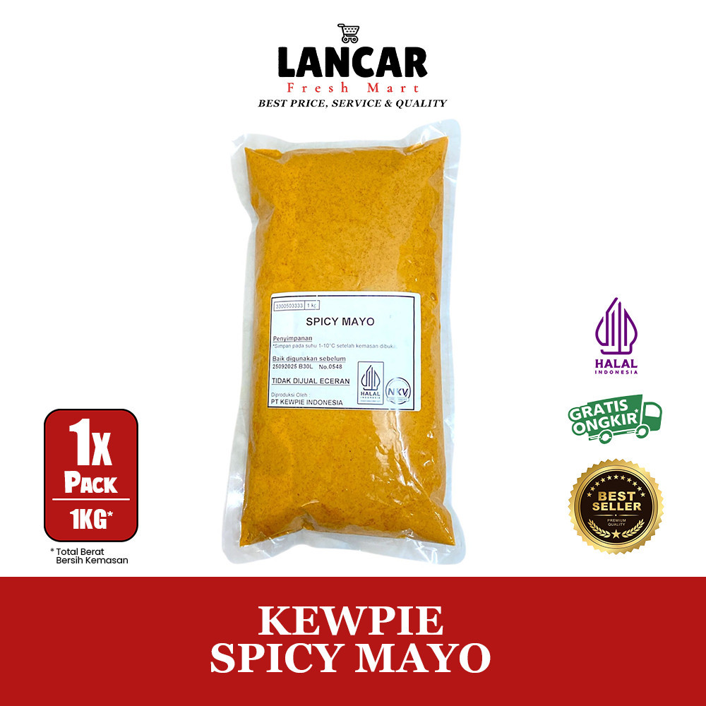

KEWPIE SPICY MAYO 1KG/ MAYONNAISE PEDAS 1KG