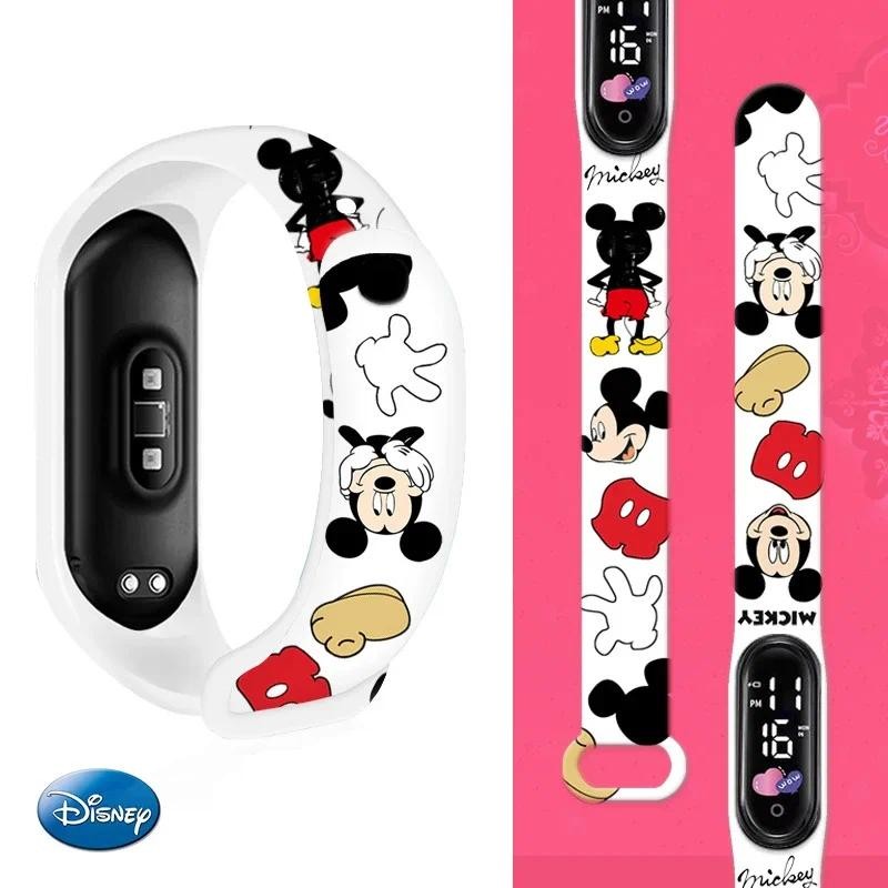 Disney Children's Watch Anime LED Electronic Waterproof Sports Bracelet Watch kids gifts