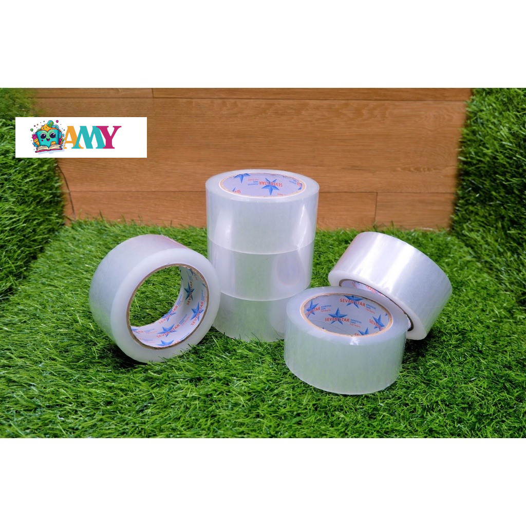 

SEVEN STAR LAKBAN PUTIH BENING 2INCH 6ROLL/SLOP AMY STASIONARY