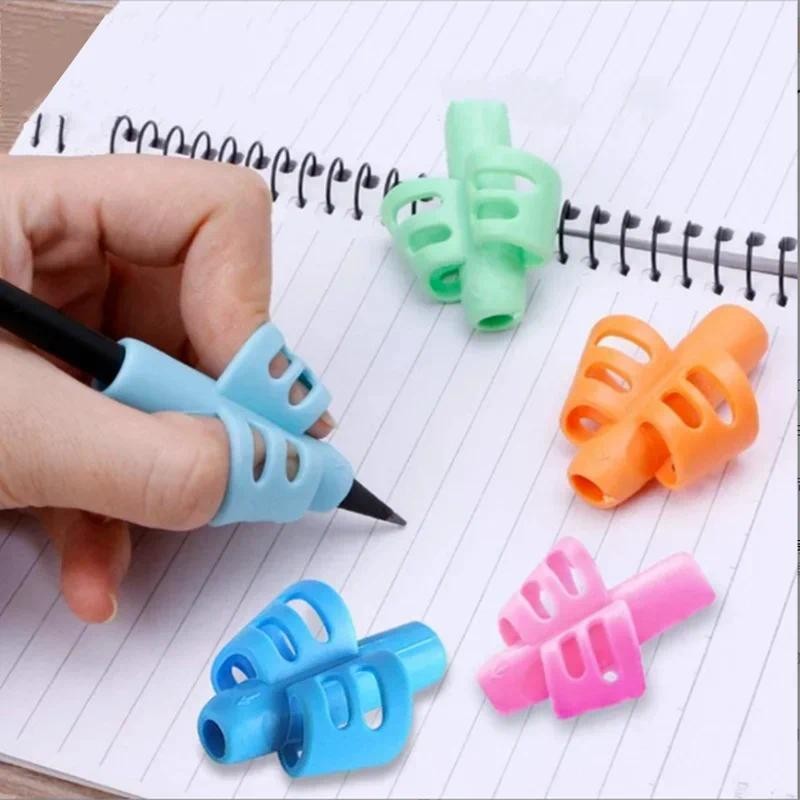 

3/6pcs Children Writing Pencil Pen Holder Kids Learning Practise Silicone Pen Aid Grasp Posture Correction Device for Students