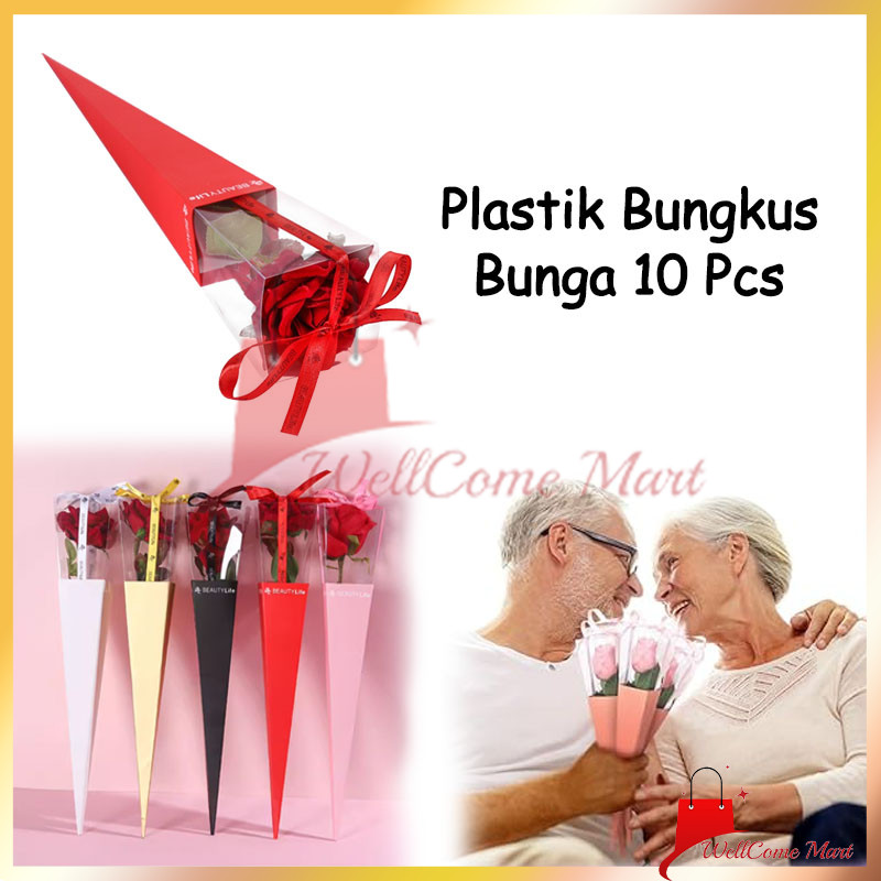 

Packaging Bunga Mawar Satuan10PCS / Single Rose Box Wrapping Mawar