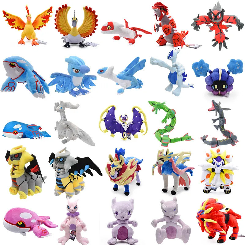Legendary Pokemon Plush Giratina Lunala Zacian Zamazenta Solgaleo Moltres Kyogre Reshiram Groudon Po