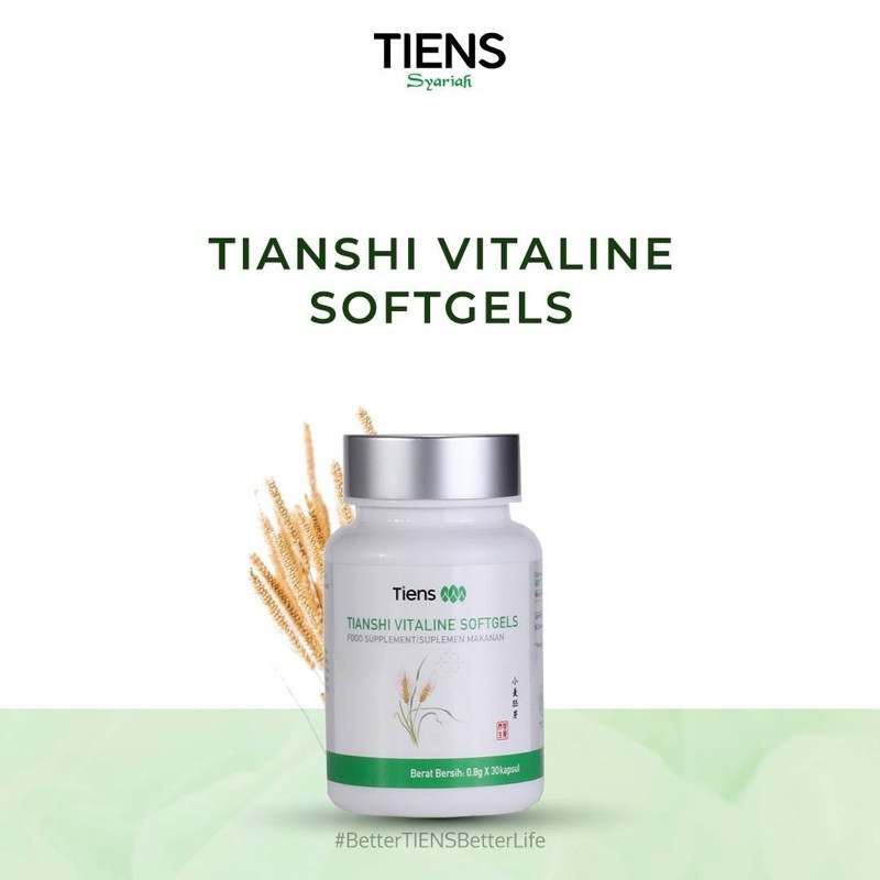 Tianshi Vitaline Softgel Tiens 1 Botol Isi 30 Softgels & Eceran Pemutih Badan Ampuh Suplemen Kecanti