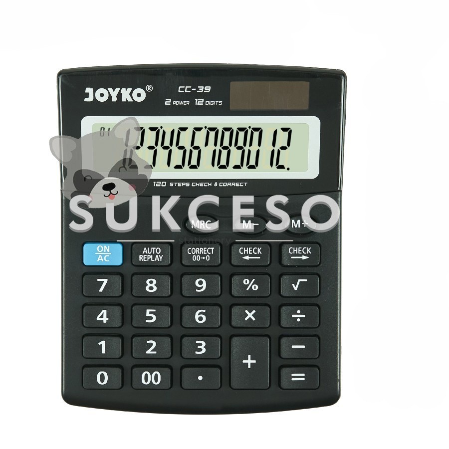 

Joyko Calculator CC-39 / Kalkulator 12 Digits / Kalkulator Meja Kantor