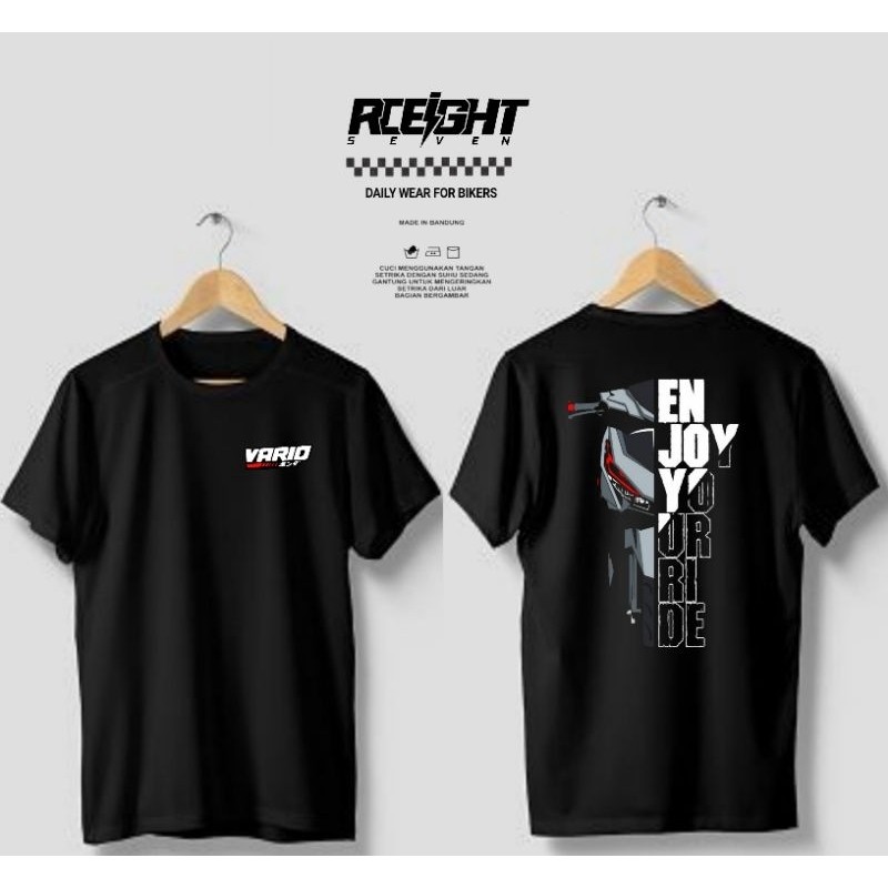 Tshirt kaos baju vario Led 125 150 kaos vario enjoy you ride