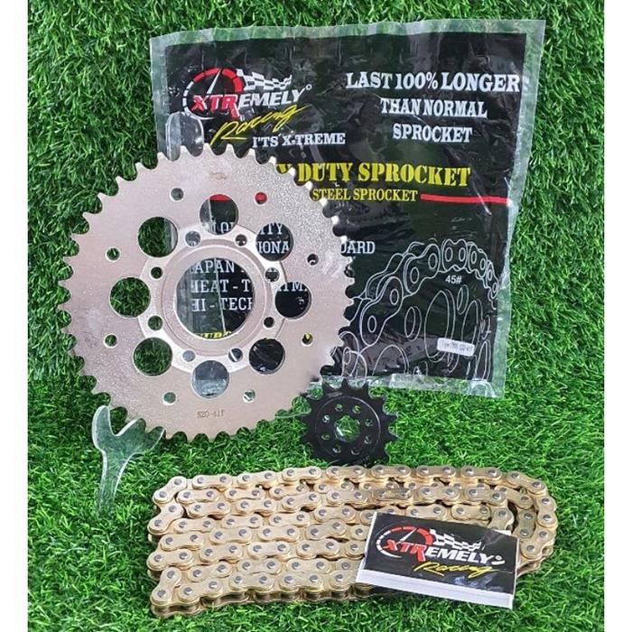 GIR GEAR SET TIGER 2000 TIGER REVO 520H 39T - 45T XTREME RACING - 520 13, 520 39