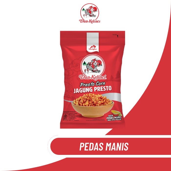 

DUA KELINCI Jagung Presto - Pedas 60 gram - KAYA SERAT