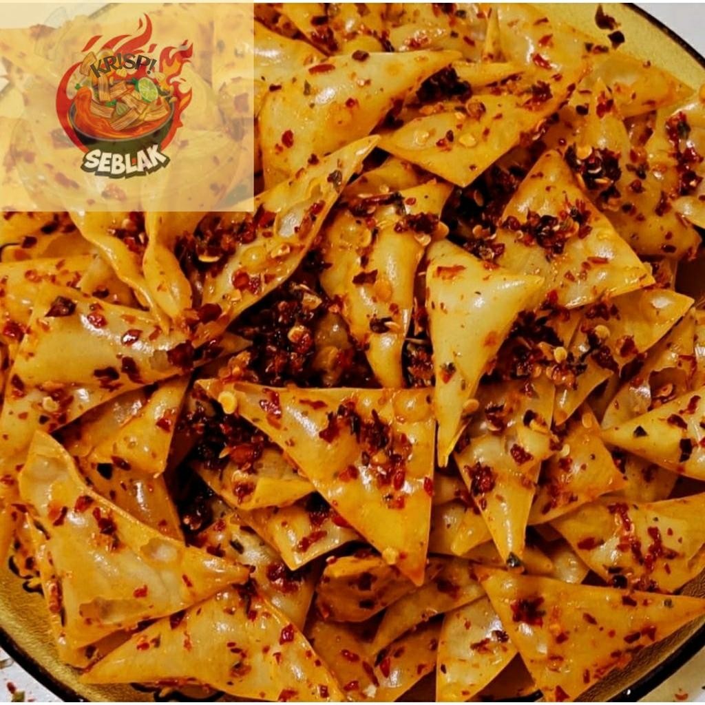 

Seblak krispi READY Keripik Pangsit 100 gr | Renyah Gurih Krispy | Snack Spicy Halal