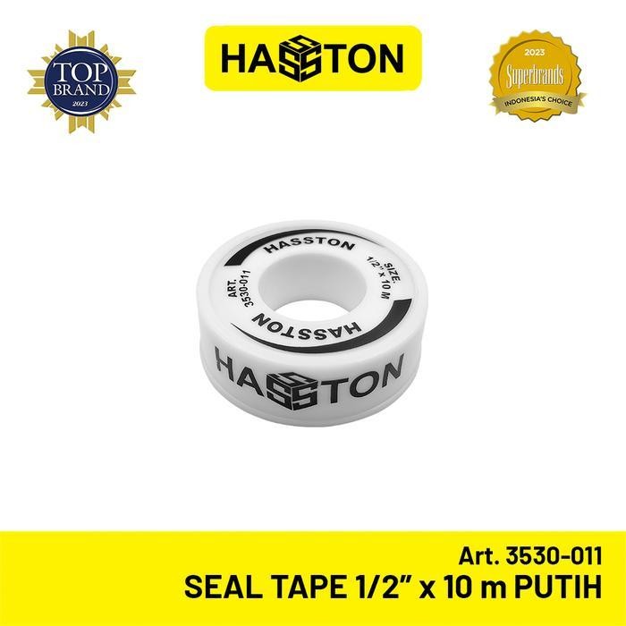 

Seal Tape Pipa 1/2 Inch – Hasston Putih 10 Meter