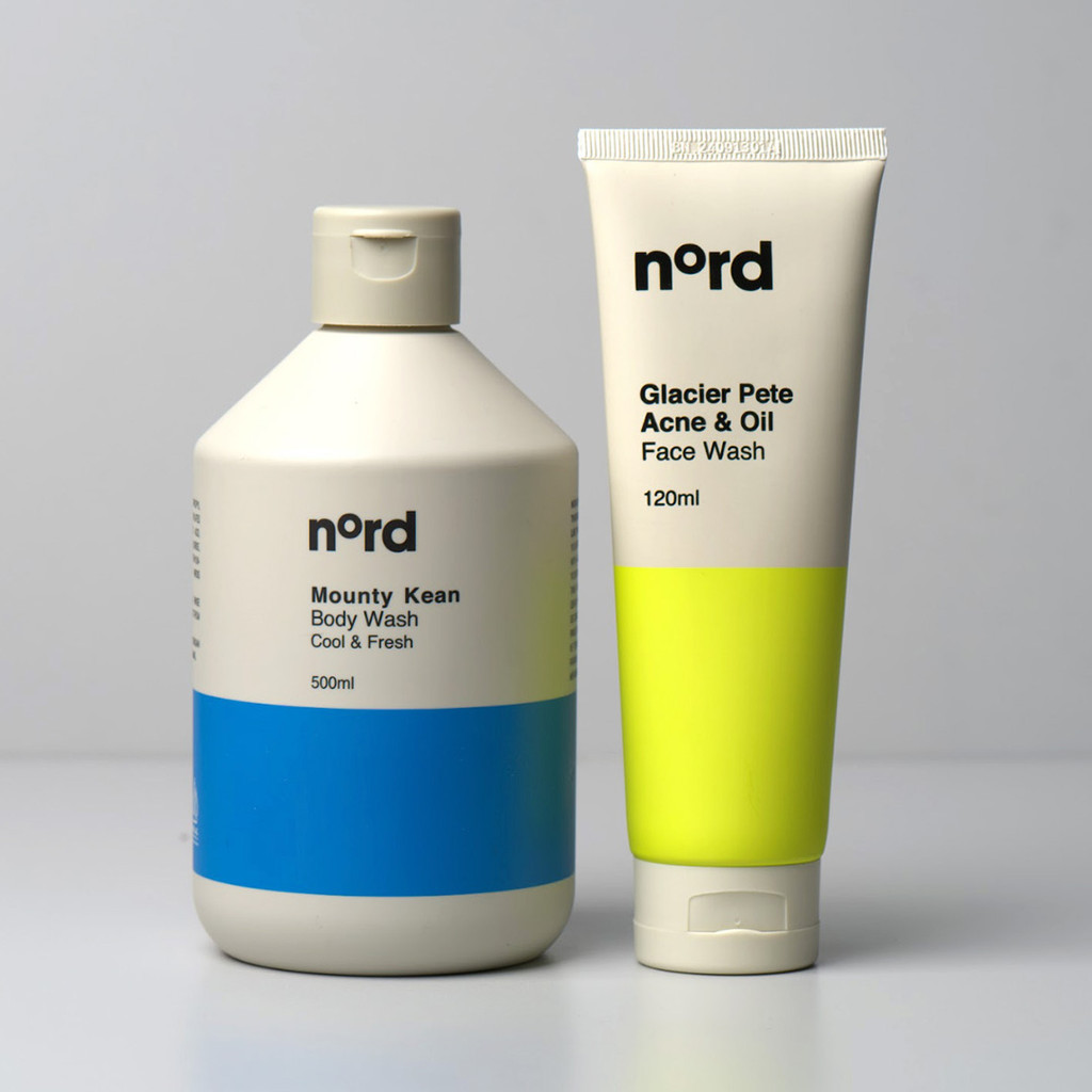 PRODUK BARU Nord For Men Personal Care Kit (Face Wash Glacier Pete 120ml & Body Wash Mounty Kean 500