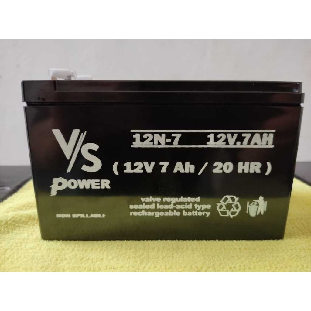 Aki sprayer listrik 12V 7Ah Aki VRLA VS Power 8AH MOTOLED