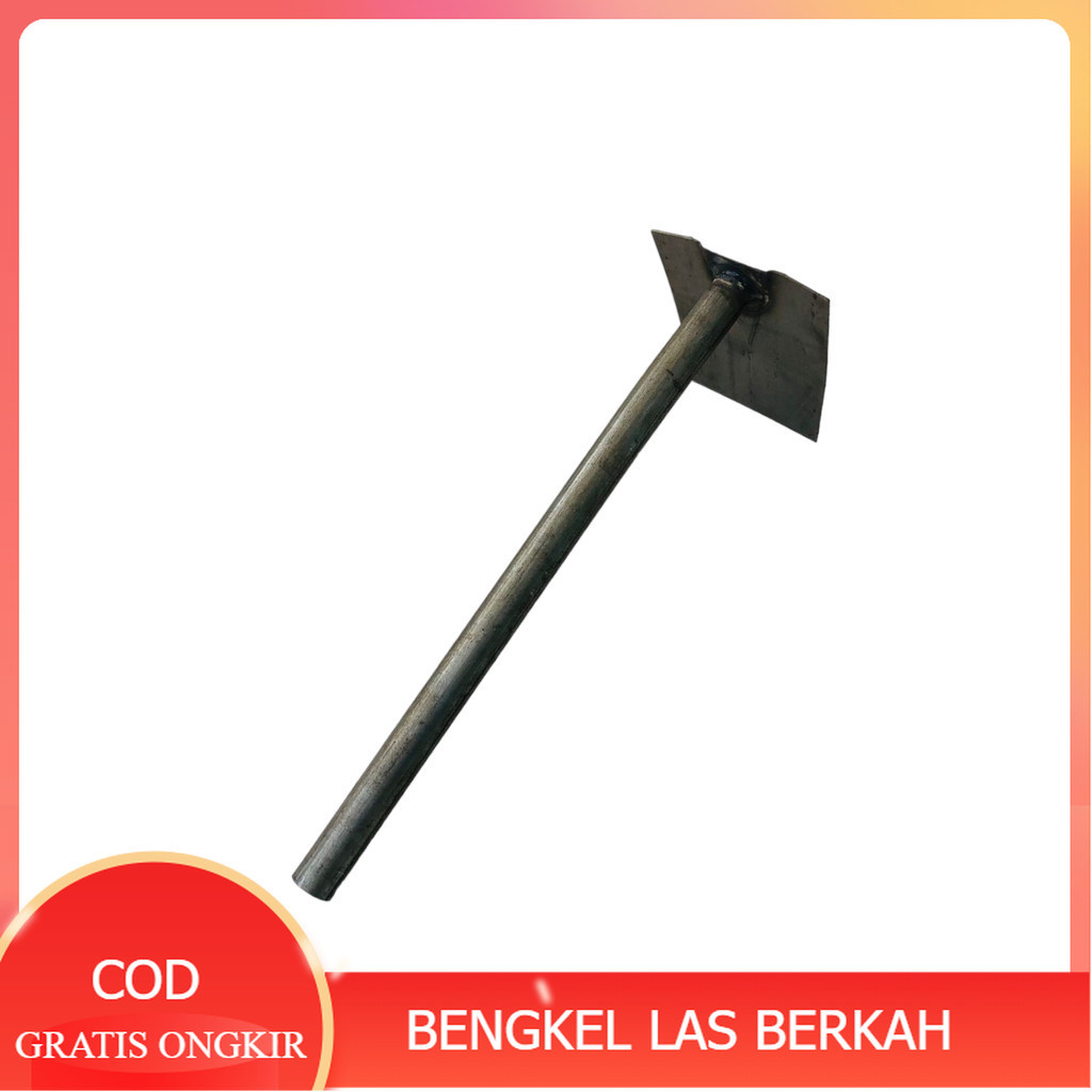 Cangkul kecil gagang pipa/pacul mini gagang besi/kored rumput/kored baja rumput kokoh anti copot