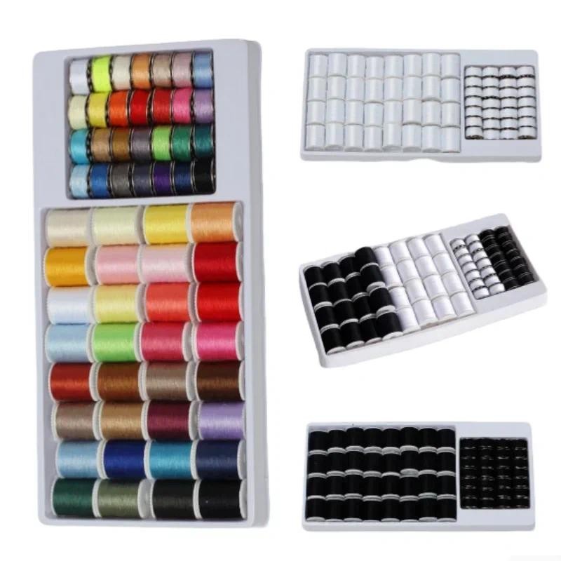 Sets of 32 Rolls  Polyester Sewing Thread With 28 Metal Rolls of Bobbin Thread, DIY Sewing, Sewing M