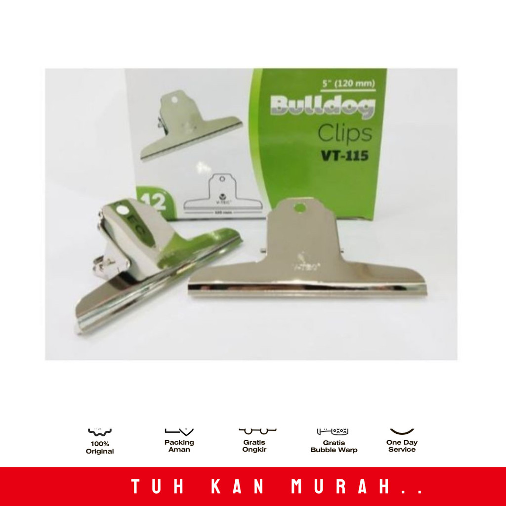 

V-TEC BULDOG CLIP VT-115 120MM PER PCS