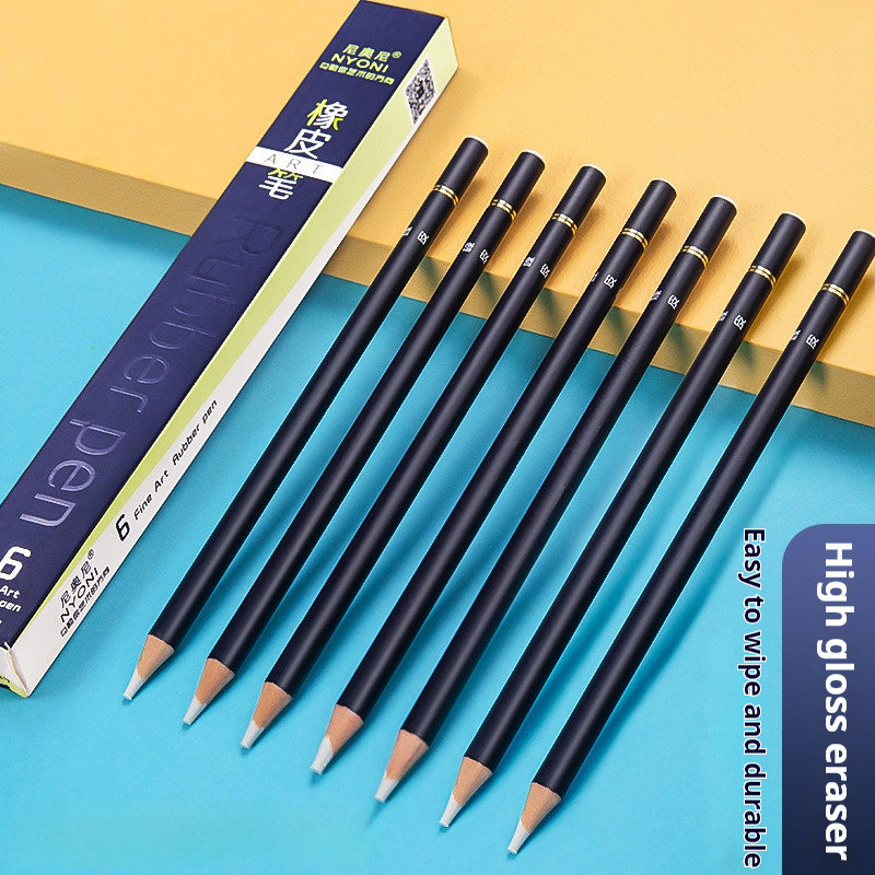 

Pencil Shape Erasers for Drawing Painting Sketching High Precision Professional Highlighter Eraser Kawaii School Office Supplies