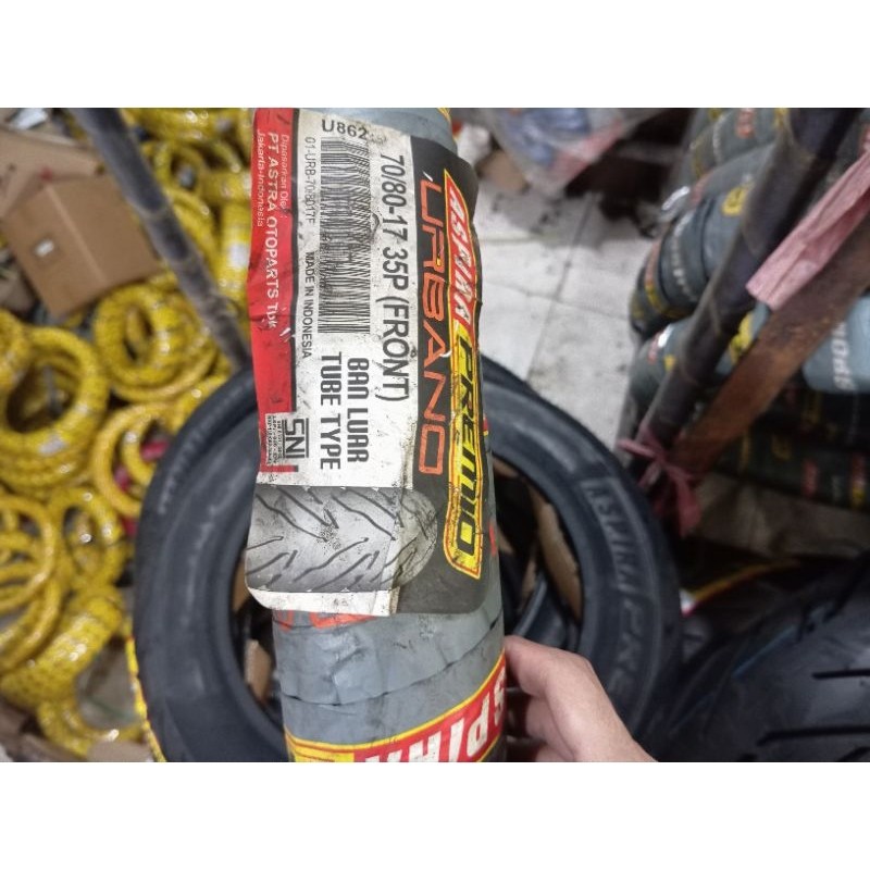 Ban Luar ASPIRA PREMIO Urbano TubeType Uk 70/80-17 Ban motor Aspira