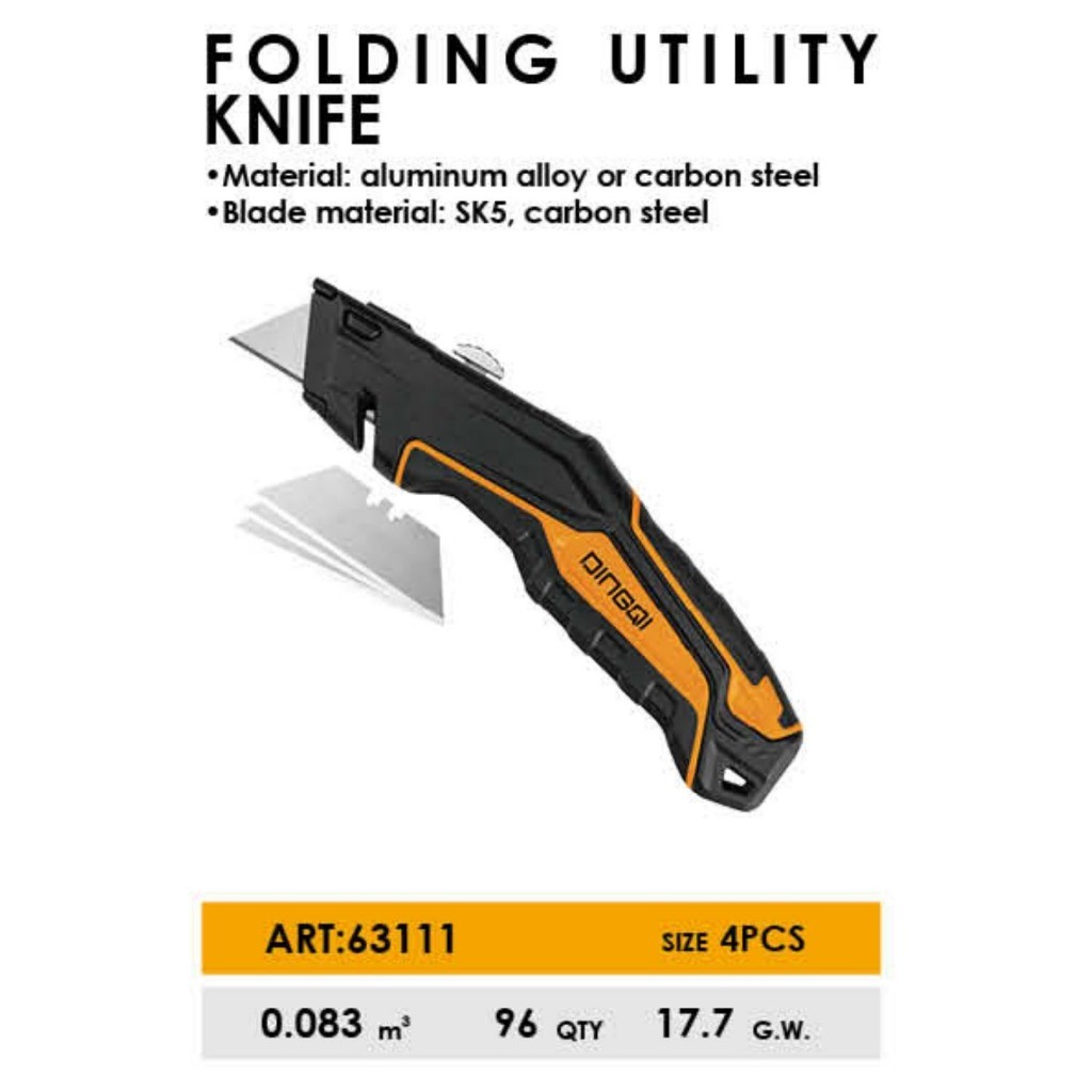 

DINGQI Pisau Pemotong Bagus Cutter Heavy Duty Knife Utility Cutter 63110 63111