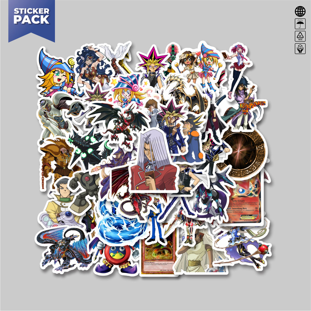 

[100PCS]Stiker Pack Stiker Anime Series Yu-Gi-Oh! Karakter V1 Aesthetic Vinyl Anti Air Dekorasi Sticker Laptop Buku Journal Koper Helm Casing HP Gitar Helm Skateboard