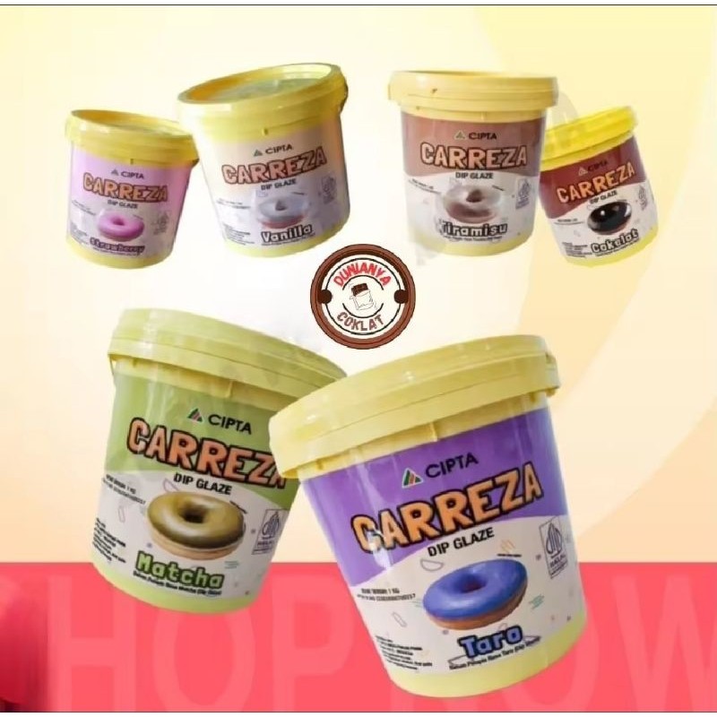 

Carreza Dip Glaze All Variant 1 Kg /DipGlaze Carreza/ Glaze/ Selai Carreza/ Selai Roti / Donat