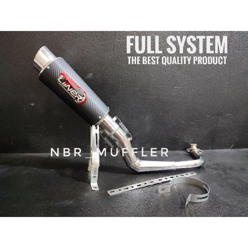 Knalpot racing Pro liner karbon Vario 110 karbu/techno/vario 110 fi/vario 125 old/led/vario 150