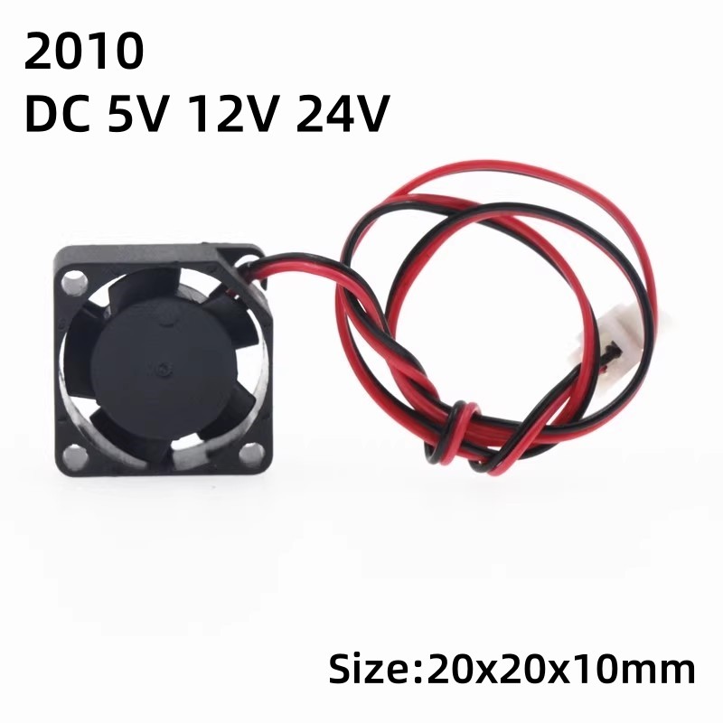 New 2010 5V 12V 24V 20MM Fan 20*20*10MM Cooling Fan 2-wire 3-wire Ultrathin Fan Mini Laptop Fan