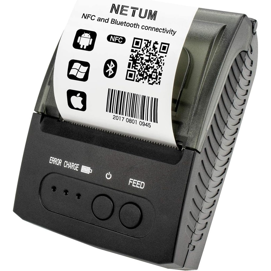 

NETUM Portable 58mm Thermal Receipt Printer Bluetooth Support Android /IOS USB Thermal Printer for POS System
