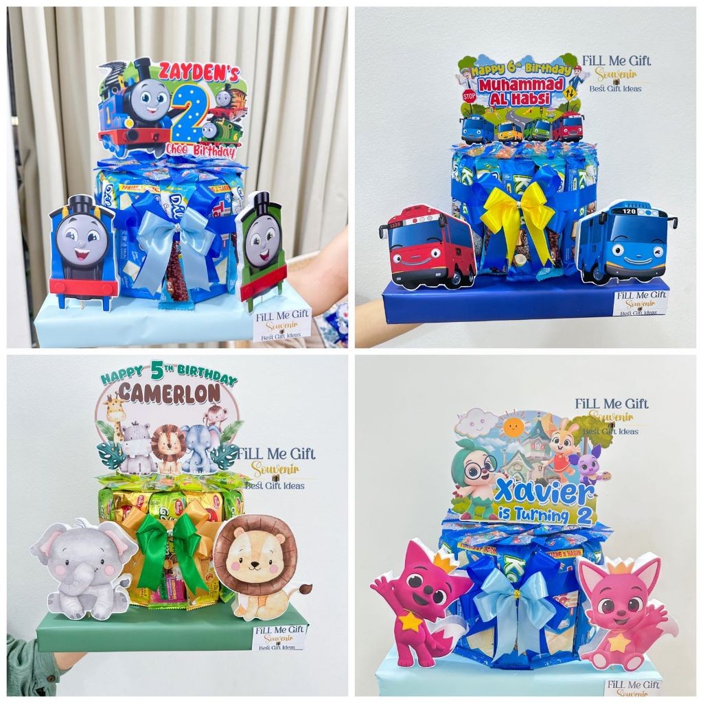 

Snack Tart Ulang Tahun / Birthday Gift Snack Tower 1 Tingkat THOMAS - TAYO - PINKFONG - ANIMAL - DINO - BEBEK - ASTRONOT