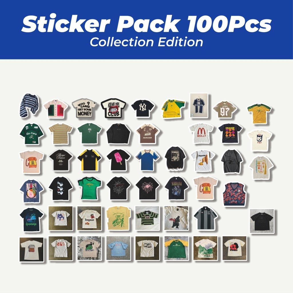 

Hot Stiker T-Shirt V1 Lucu Anti Air Stikers Berperekat Waterproof Sticker Decal Buat Motor Helm Buku Journal Koper Casing HP Laptop Botol Minum