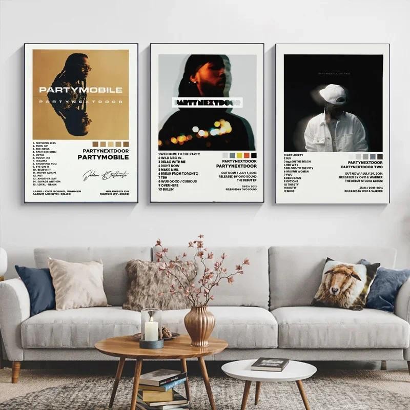 

PartyNextDoor Rap Music Star Album Cover Poster Prints Wall Art Painting Picture Photo Gift Room Home Decor