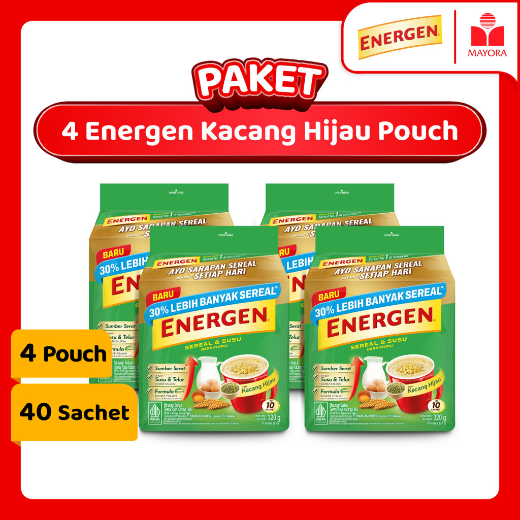 

Paket 4 Energen Kacang Hijau Pouch